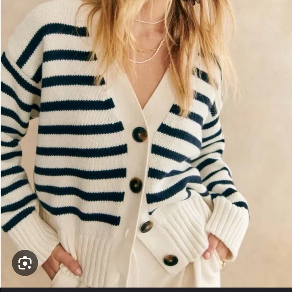 New Sezane Striped Cardigan. Medium.